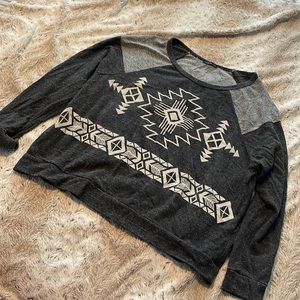 Dark gray long sleeve shirt